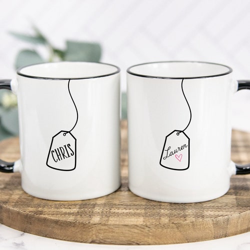 Tea Bag Mug Set Unique Creative Gift Idea His and Hers - Etsy Tea Bag Mug Set Unique Creative Gift Idea His and Hers - Etsy