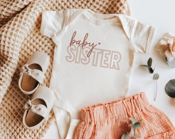 Baby Sister Bodysuit, Little Sister Bodysuit, Sister Toddler Shirts, Cute Infant Bodysuit, Baby Announcement Bodysuit, Shirt For Baby Sister