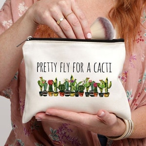 Cactus Gift, Makeup Bag, Funny Makeup Bag, Cactus Bag, Cactus, Makeup, Cactus Decor, Personalized Makeup Bag, Cosmetic Bag, Plant Gift, Bag