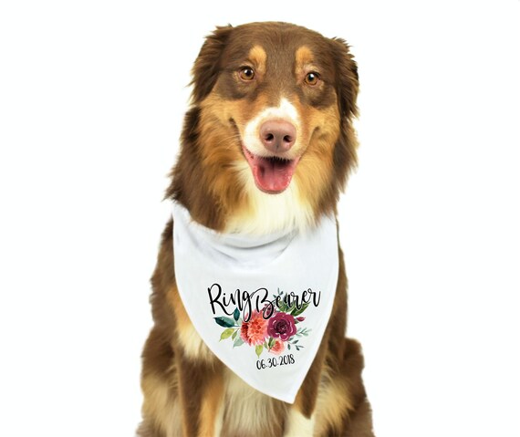 dog ring bearer bandana