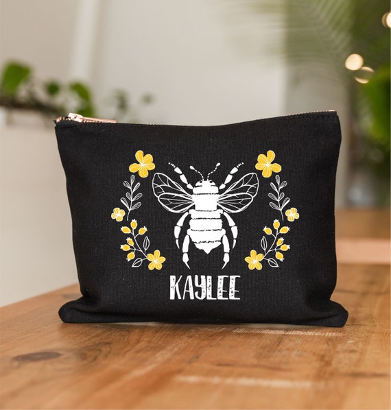 Bee Gifts for Women Makeup Bag Bee Themed Gifts Inspirational Gift for Her  Beekeeper Gifts Cosmetic Bag Honeybee Gifts Bee Lover Gifts Cosmetic Bag