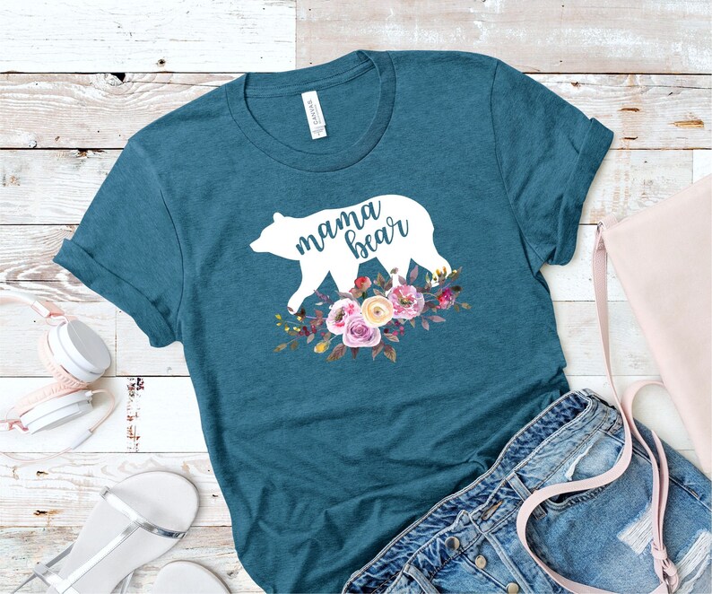 Mother/'s Day Tee Bear Tee Mama Bear Shirt Shirt for Mom Mother of the Bride Shirt Birthday Gift for Mom Baby Announcement Tee Shirt