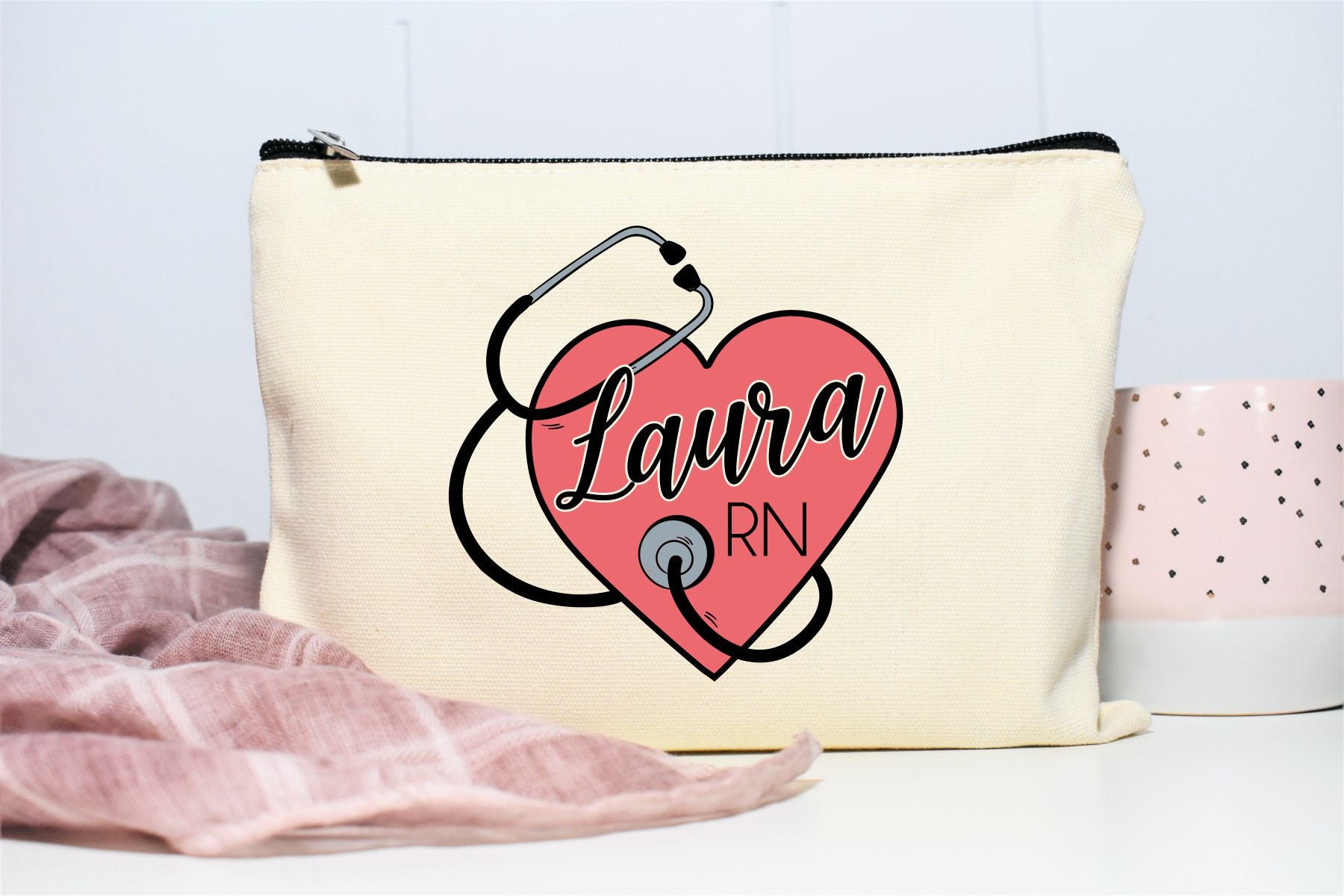 Future Nurse Makeup Bag Gift for Nursing Student Gift for Nurse Nurse Pouch Nursing Pencil Case Christmas Gift Nurse Makeup Bag