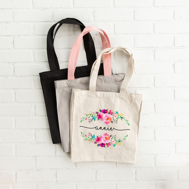 Personalized Tote Bag Tote Bag Personalized Tote Canvas Etsy