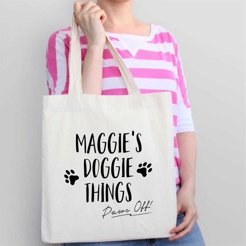 Dog Tote Bag Dog Travel Bag Personalized Dog Bag Pet Name Etsy