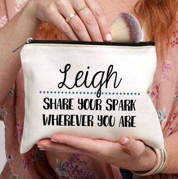 Makeup Bag Cosmetic Bag Inspirational Quote Canvas Makeup - Etsy
