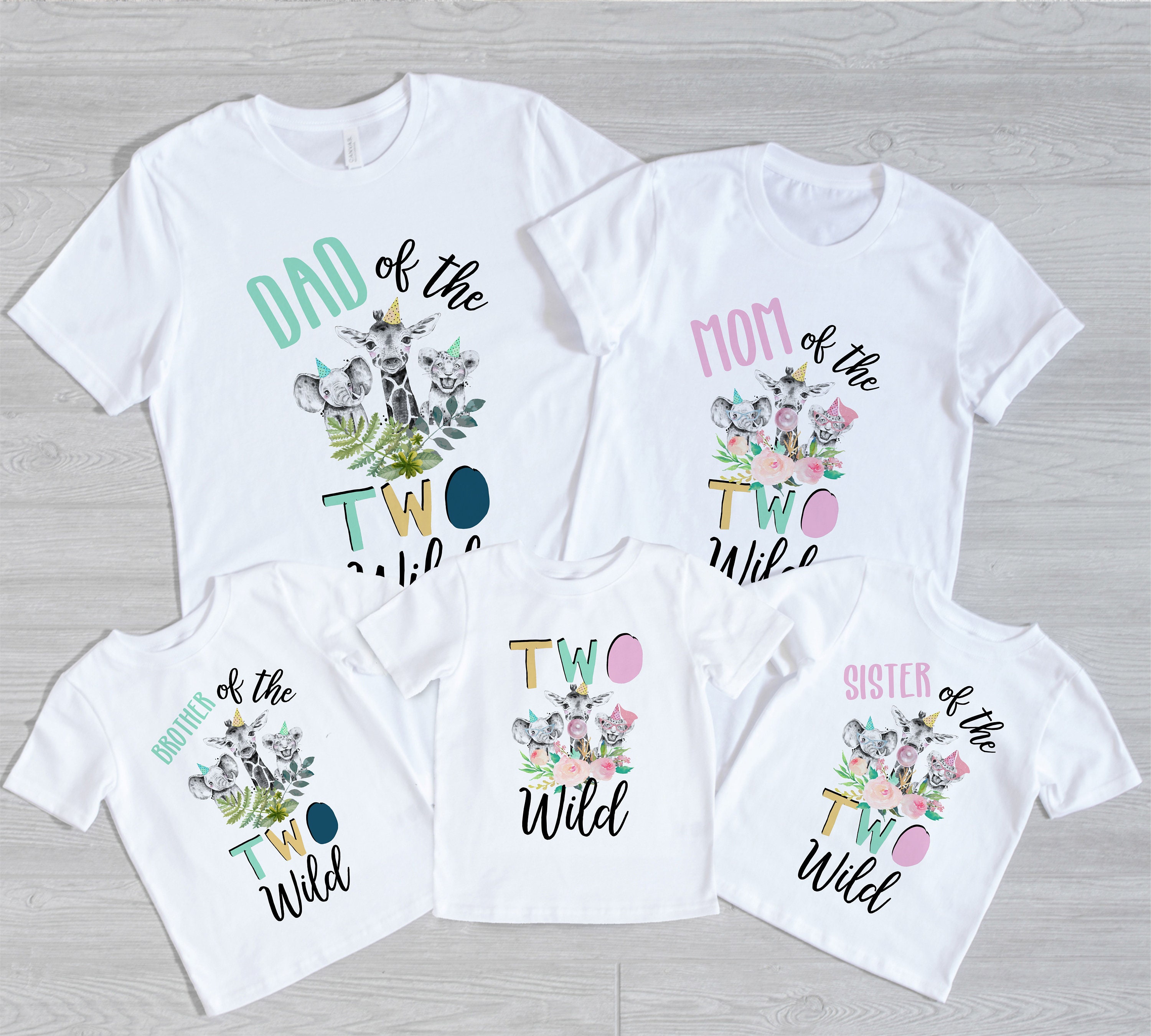 leak scientific Citizen Two Wild Shirt Set Two Wild Set 2nd Birthday Shirt Family - Etsy Denmark