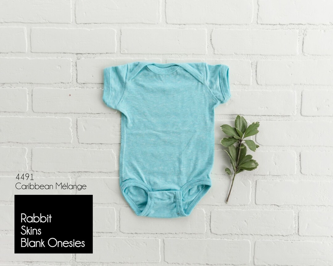 Rabbit Skins 4491 Caribbean Mélange, 4491, Blank Bodysuit, Rabbit Skins