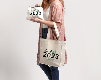 Graduation Gift Set, Class of 2023, Graduation Tote Bag, Grad Gift Set, Grad Bags, Gifts for Grads, Personalized Tote Bags, Cute Grad Gifts