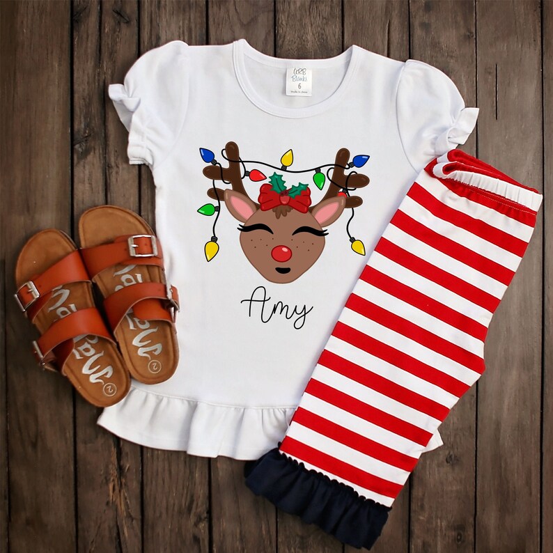 homemade reindeer shirt