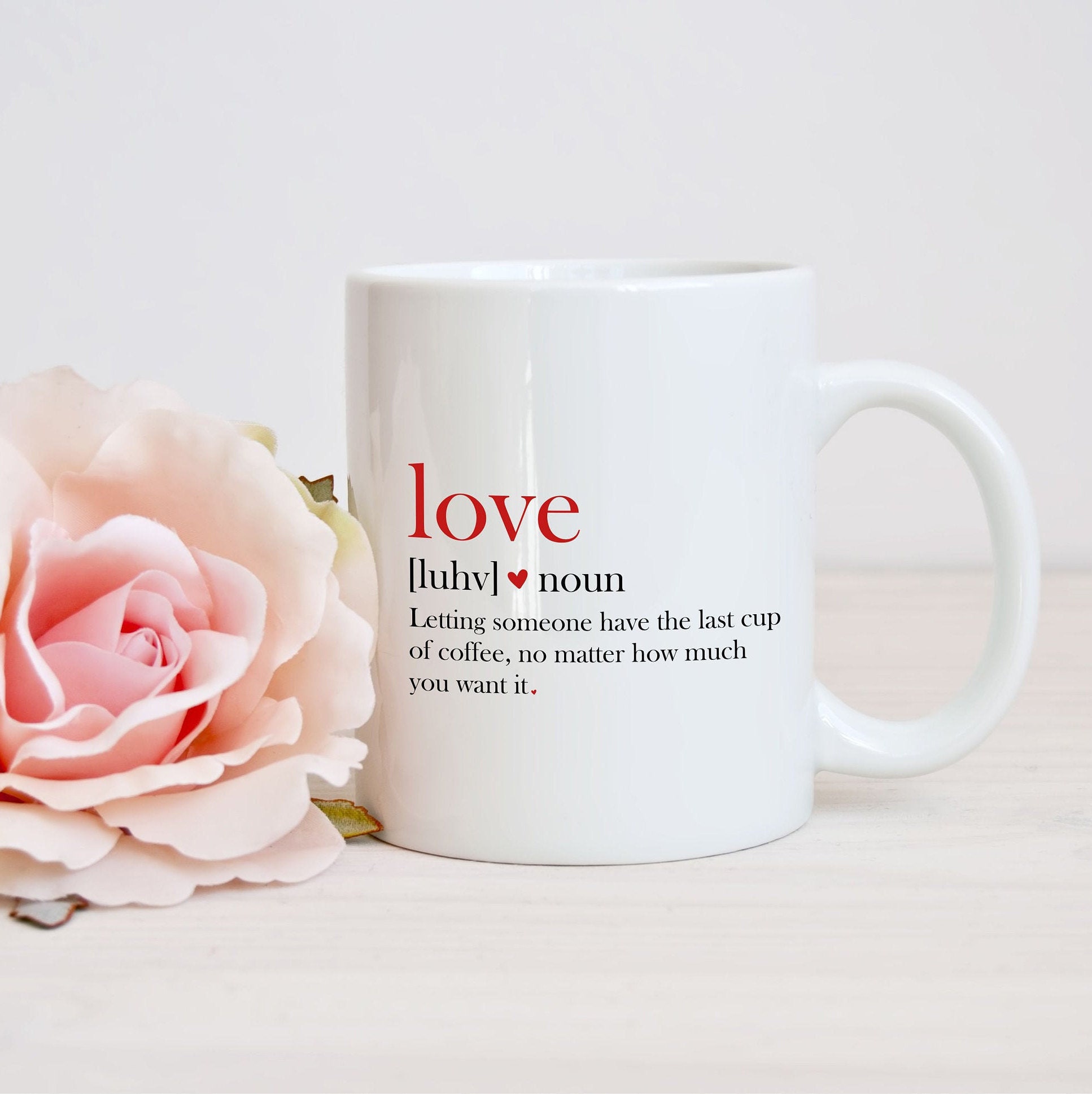 Love Definition Mug Relationship Mug Cute Valentine's | Etsy