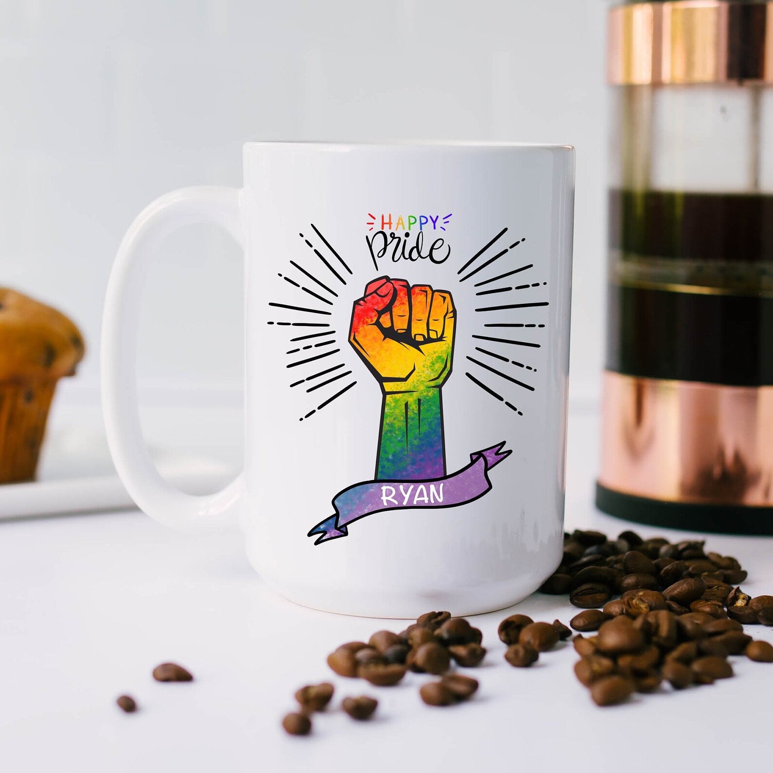 Pride Mug Gay Mug LGBT Mug Gay Pride Gift Personalized Etsy