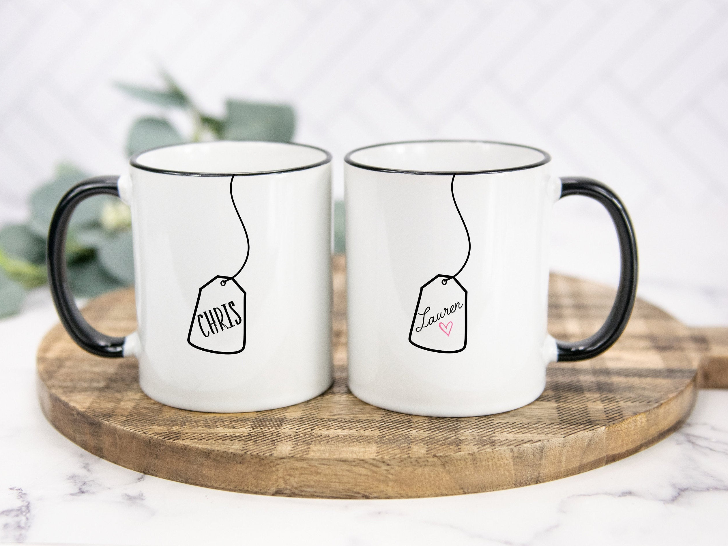 Tea Bag Mug Set Unique Creative Gift Idea His and Hers - Etsy