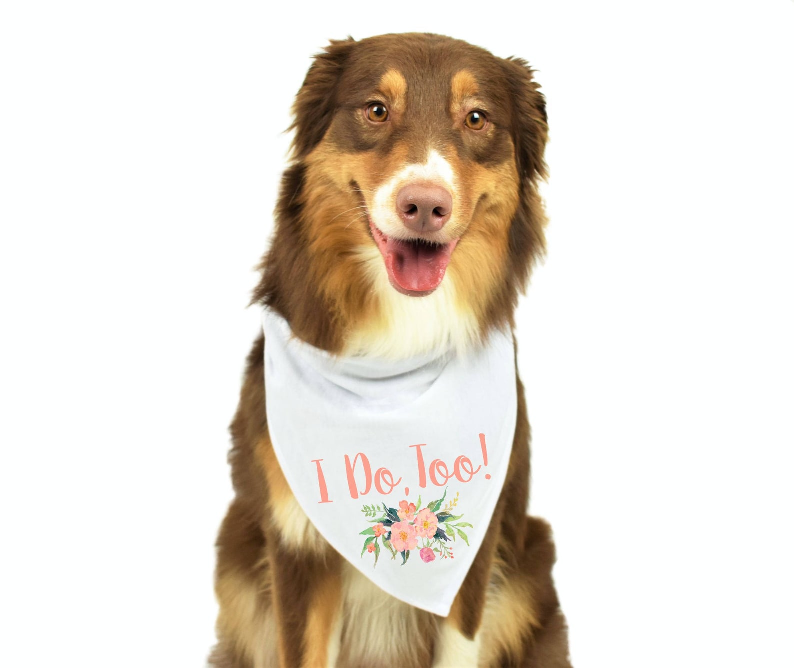 I Do Too Dog Bandana Wedding Dog Bandana Engagement Photo Etsy