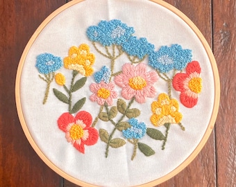 Wildflower Embroidered Wall Decor