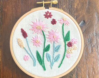 Wildflower Embroidered Wall Decor
