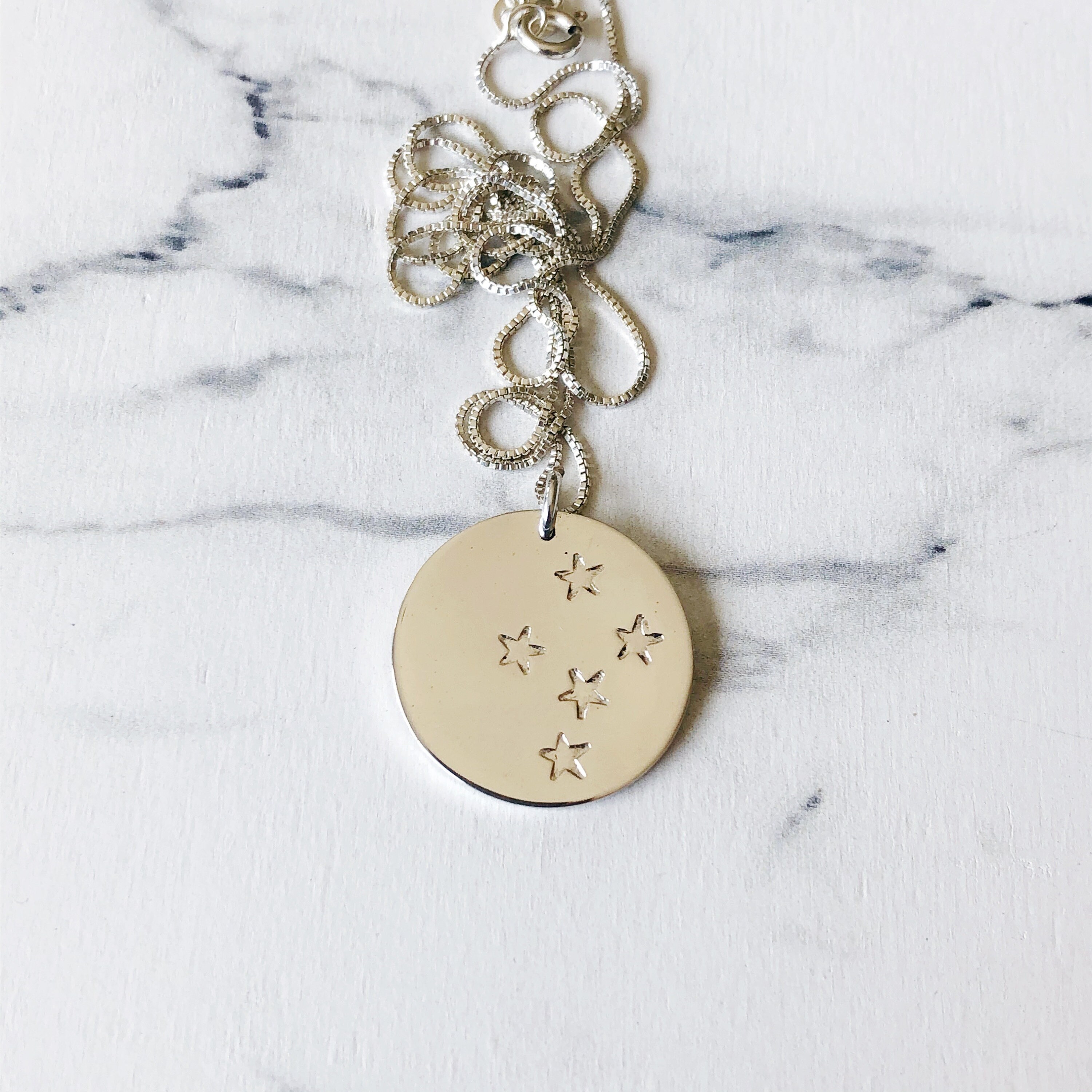 Southern Cross Constellation Necklace Crux Etsy