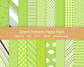 commercial use PS572 background scrapbook papers BUY 20 GET 10 OFF quatrefoil clover digital paper