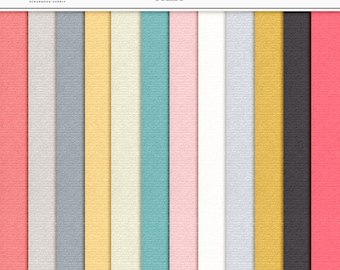 February Valentine Digital Paper Pack: Cardstock Textures (Digital Download)