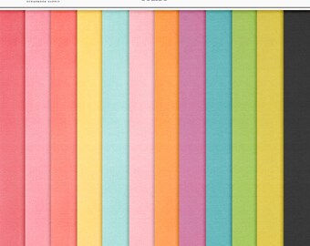 Rainbow Cardstock Texture: Spring Digital Scrapbook Paper (Digital Download)