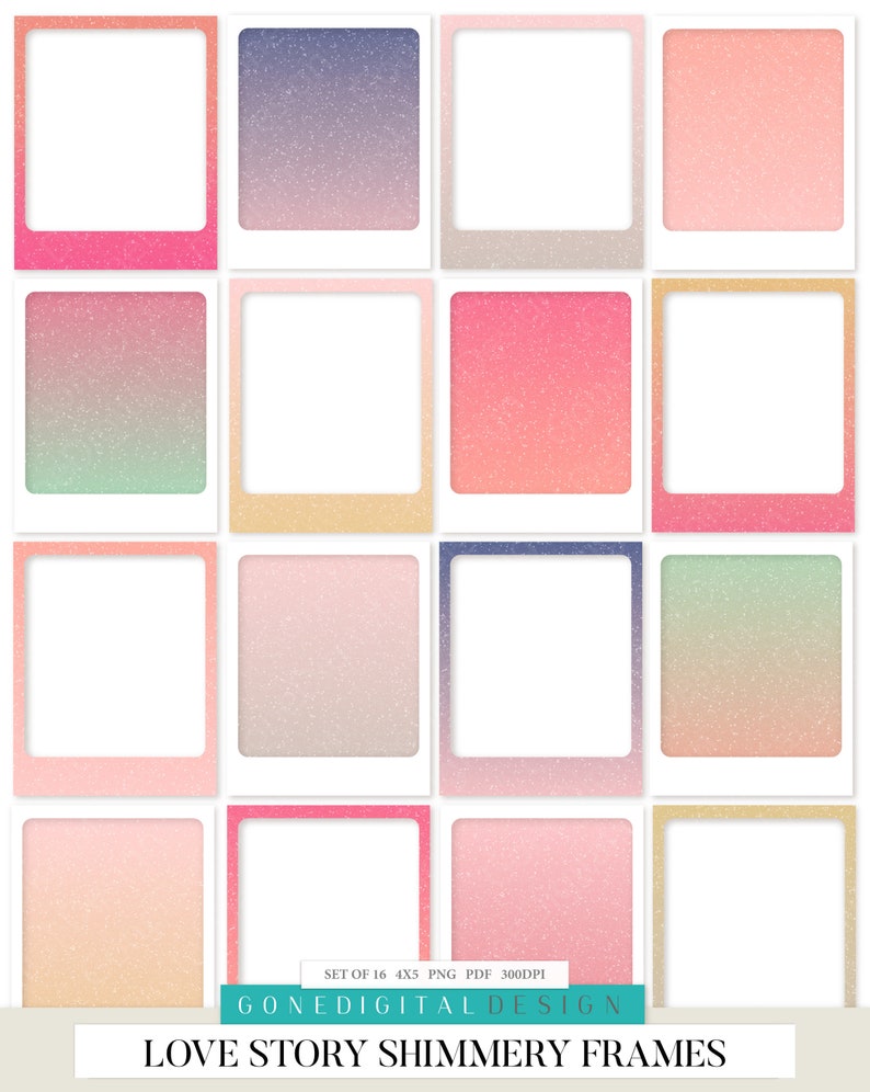 Love Story Digital Scrapbook Bundle: Clipart, Paper, Word Art (Digital Download) image 9