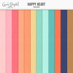 Happy Heart Digital Cardstock Paper Valentine Textures Love Digital Valentine Paper Plain Paper Texture Digital Cardstock Texture