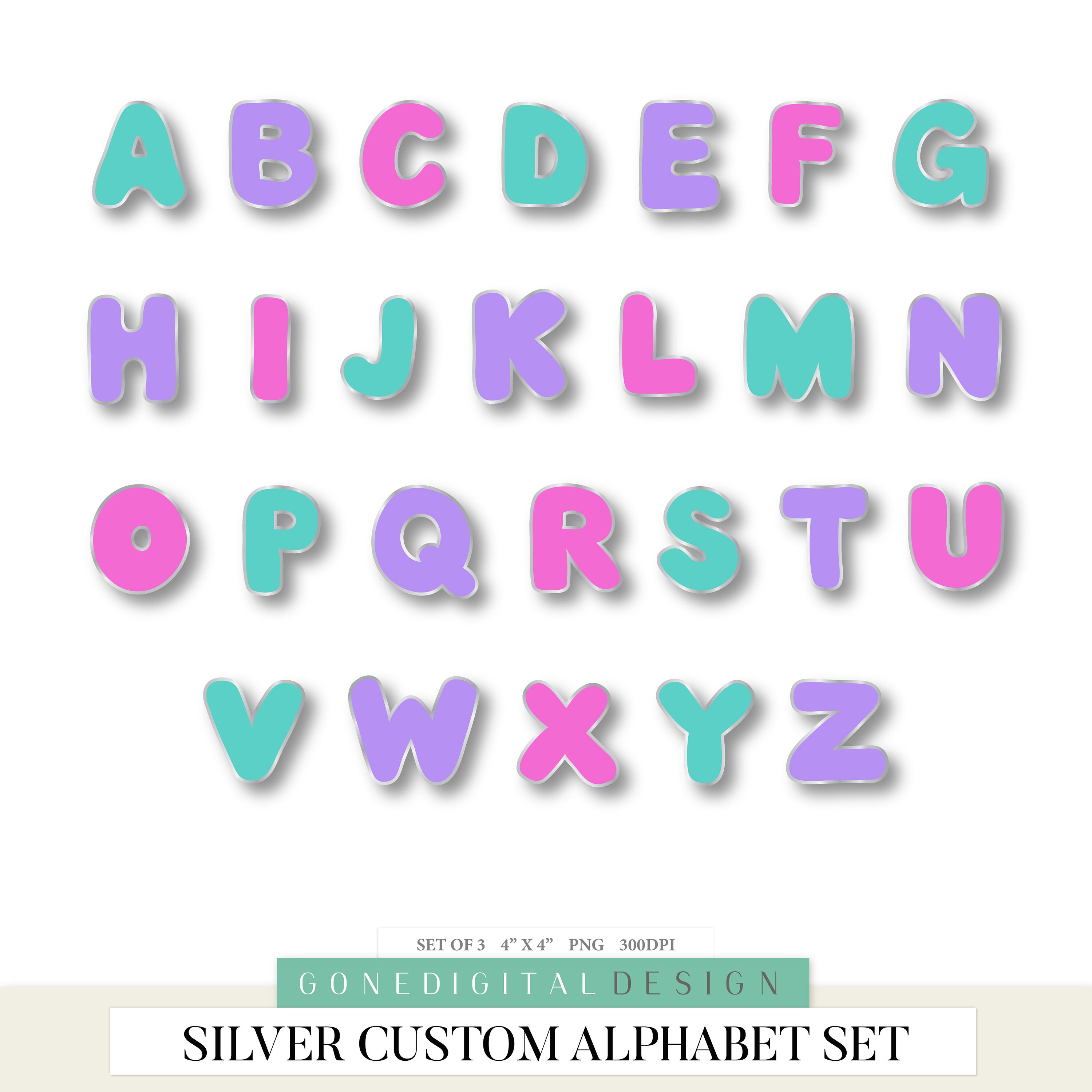 gold pink and blue alphabet letters gold alphabet clipart etsy
