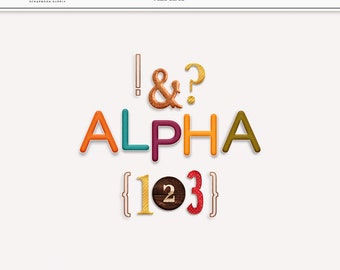 Thanksgiving Alphabet Clipart: Fall PNG Letters (Digital Download)