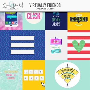 Digital Journal Card Social Media Digital Cards Friend Card 4x6 Cards Scrapbook Cards Social Media Quotes Friendship Sayings Pocket Card