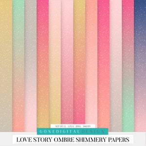 Love Story Digital Scrapbook Bundle: Clipart, Paper, Word Art (Digital Download) image 5