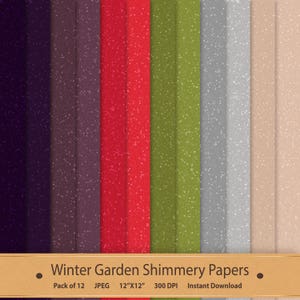 Christmas Digital Paper Shimmer Digital Paper Winter Garden Shimmer Glitter Digital Paper Christmas Glitter Scrapbook Paper Glitter Texture