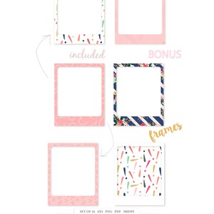 Love Story Digital Frames: Valentine Photo Booth Props (Digital Download) image 2