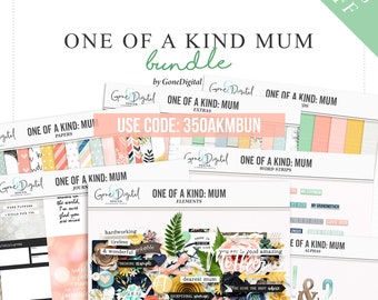 Mom Scrapbook Bundle: Digital Papers, Clipart, and Phrases (Digital Download)