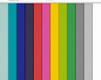 Cardstock Texture Digital Paper: Scrapbook Solid Colors (Digital Download)