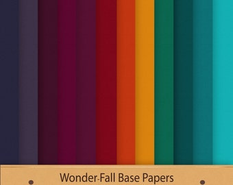 Fall Digital Paper WonderFall Base Papers Fall Colours Textured Paper Fall Palette Digital  Scrapbook Background Graphics Commercial Use Red