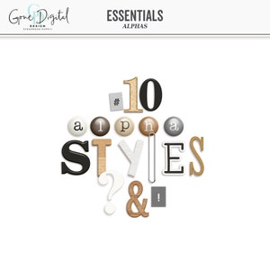 Scrapbook Essentials Digital Alphabet Neutral Alphabet PNG Clipart Letters Digital Letter Stickers Clip Art Alphabet Everyday Alphabet