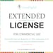 Commercial Use Extended License: 1000 Units (digital Download) - Etsy