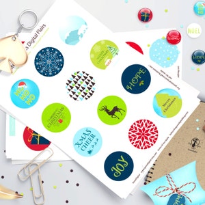 May include: Printable Christmas gift tags with various designs, including snowflakes, trees, reindeer, and the words "Ho Ho Ho", "Merry Christmas", "Hope", "Joy", "Xmas Cheer", and "Merry Christmas".