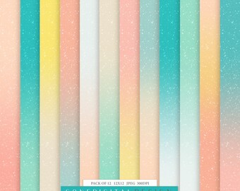 Spring Shimmer Paper: Ombre Glitter Texture (Digital Download)