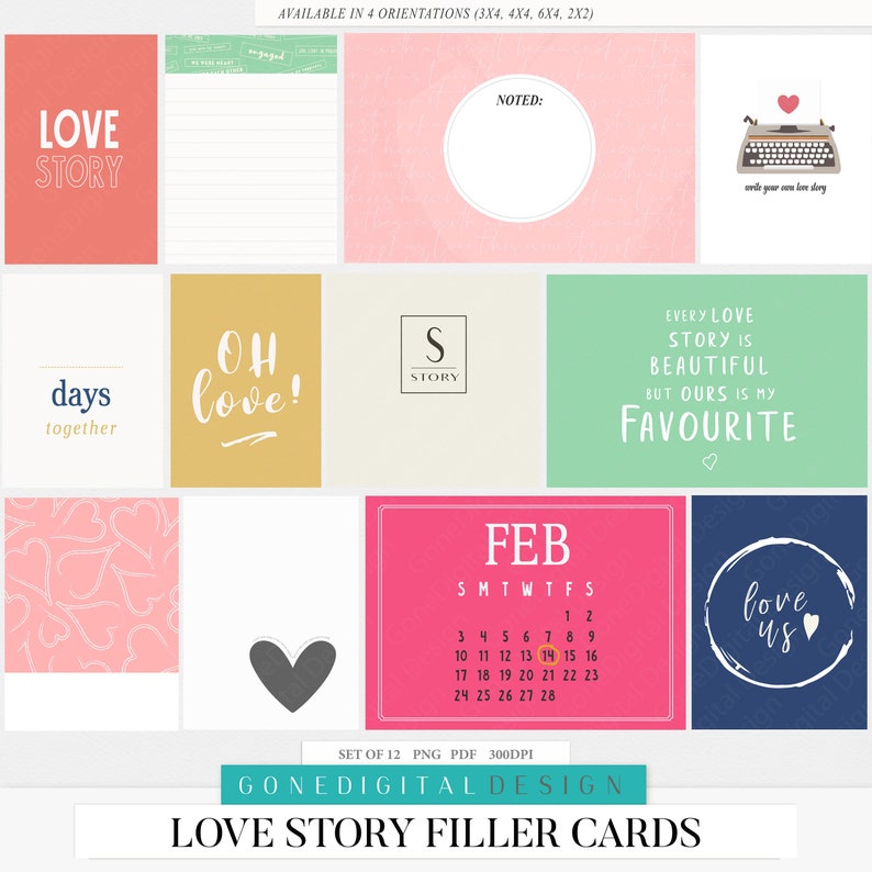 Download Love Story Bundle Discount Code Digital Scrapbook Bundle Love Scrapbook Kit Clipart Bundle Scrapbook Paper Bundle Scrapbook Supply Wordart