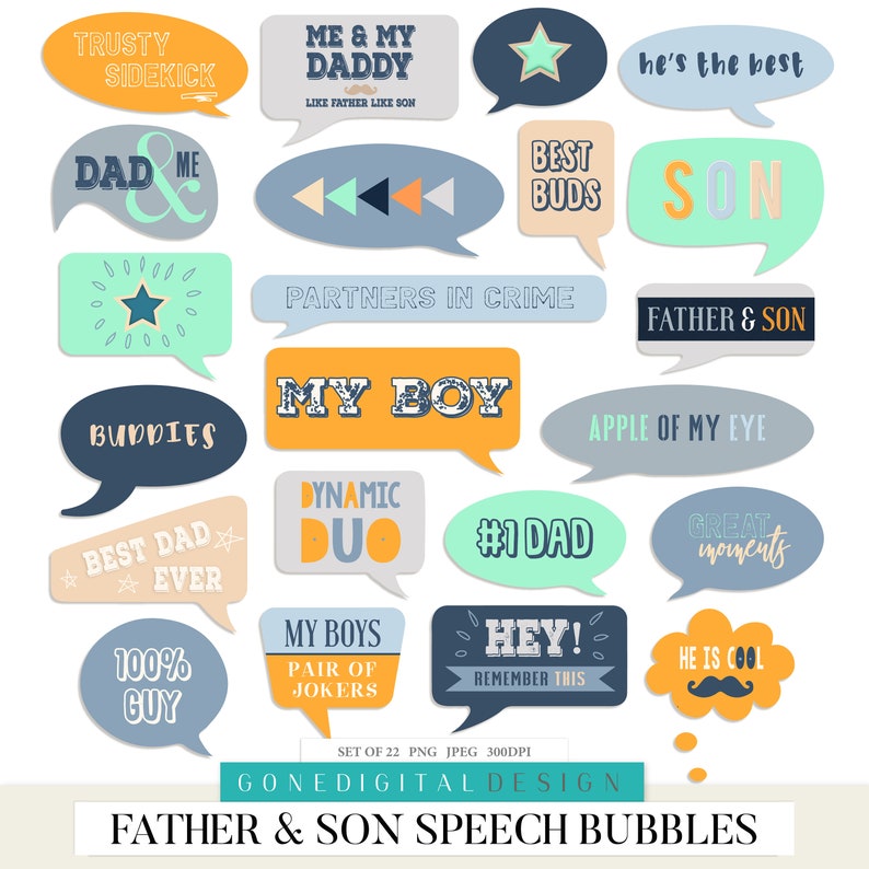 Digital Dad Bundle Fathers Day Bundle & Save Scrapbook Bundle Discount Dad Clipart Father Son Elements Bundle Digital Dad Scrap Supplies Kit image 6