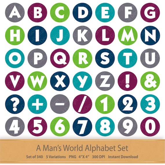 Boy Digital Alphabet Gentleman Digital Alphabet Letters Download Fathers Day Digital Letters Hipster Digital Alphabet Alpha Numbers Clipart Il_570xn