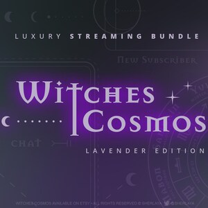 Stream Bundle WITCHES COSMOS Lavender / Purple / Wicca / Halloween