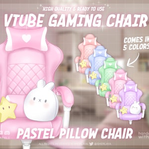 Pastel pink gaming chair deals