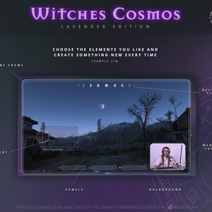 Stream Bundle WITCHES COSMOS Lavender / Purple / Wicca / Halloween