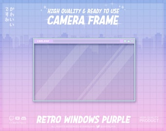 Camera Frame Rose Twitch Desktop  / Pastel / Border / Pixel / Retro / Twitch / Cute /Window / Frame