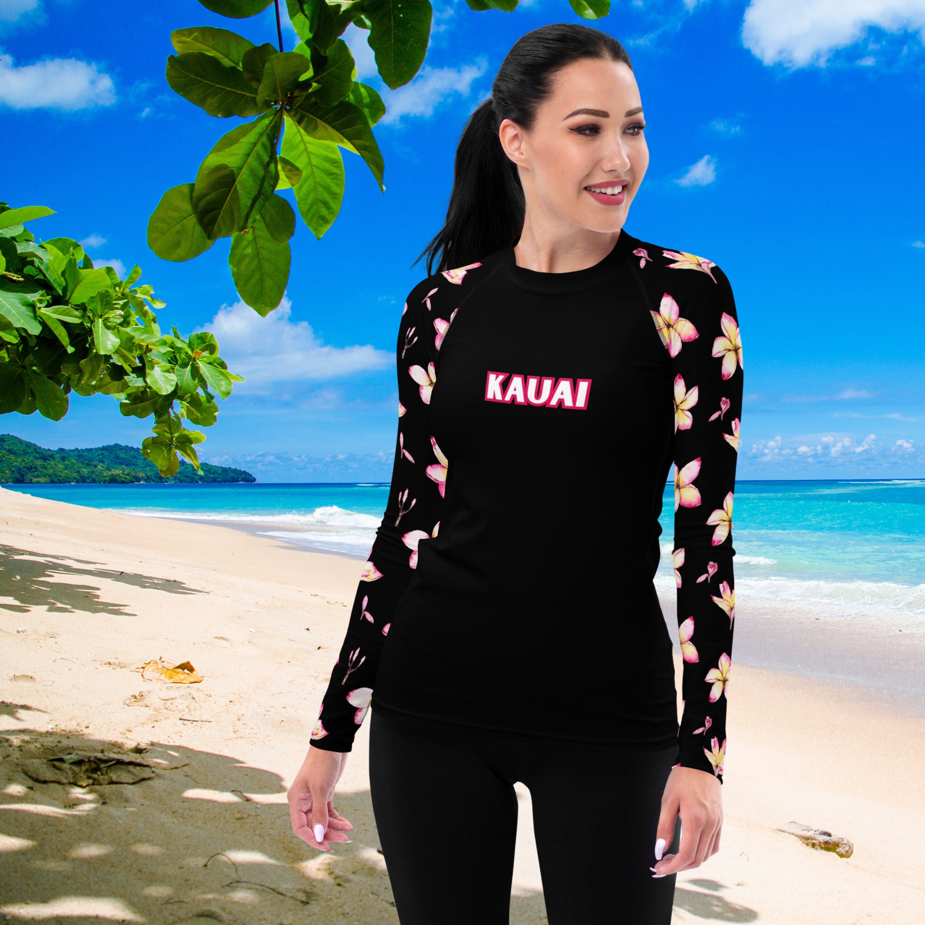 Women's Rash Guard | Sun Shirt | Kauai Rash Guard | SPF Shirt | Kauai Hawaii