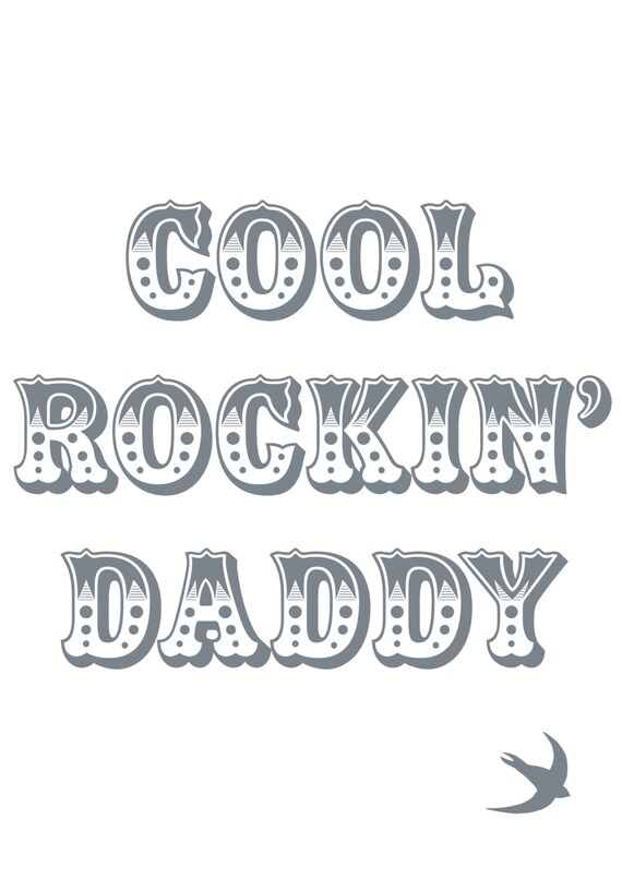 Art Print Wall Art Quote Fathers Day Dad Daddy Cool Etsy
