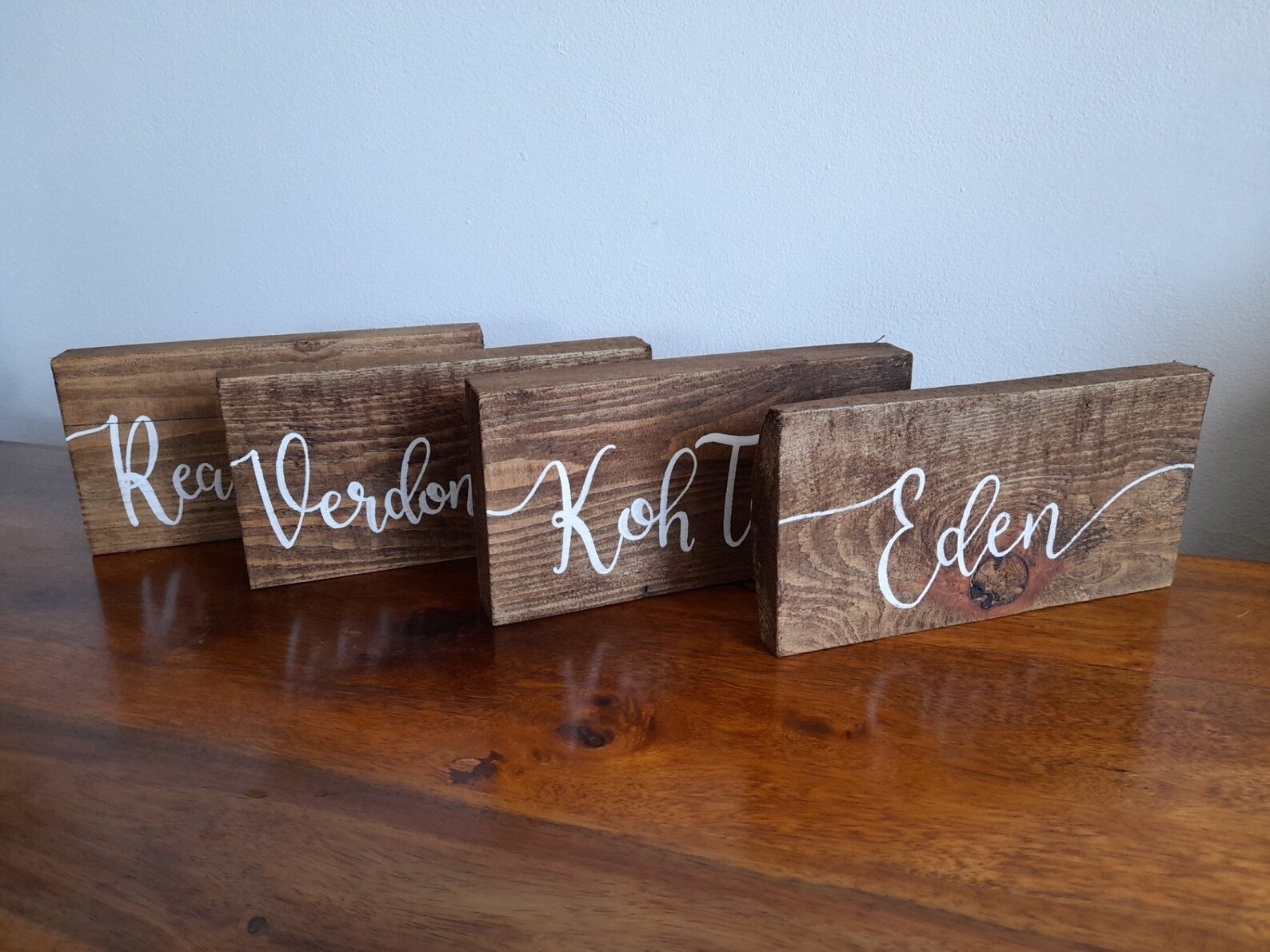 Wooden Table Name Numbers. Ecofriendly Large Wedding Table Etsy UK