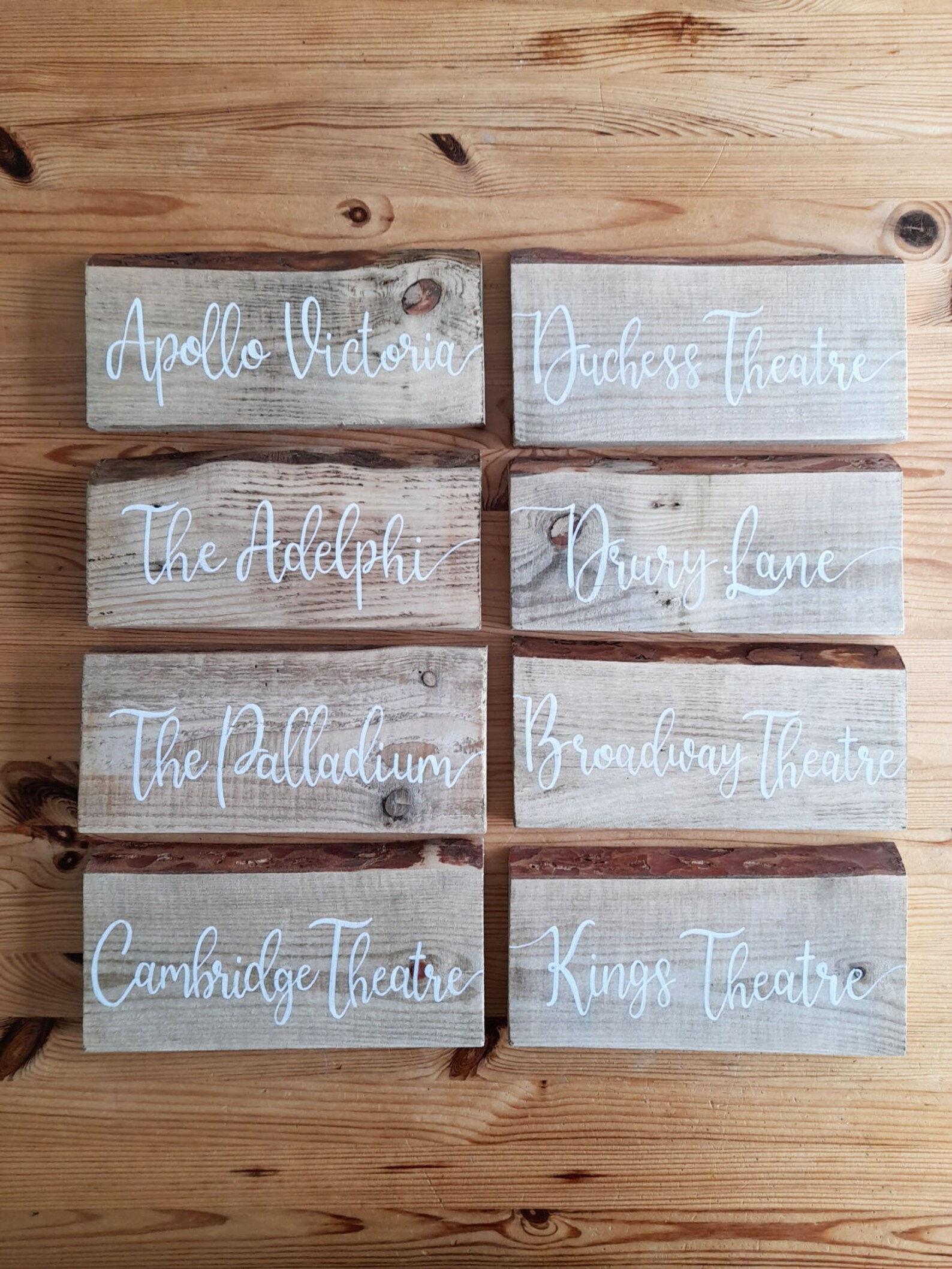 Wooden Table Name Numbers. Ecofriendly Large Wedding Table Etsy UK